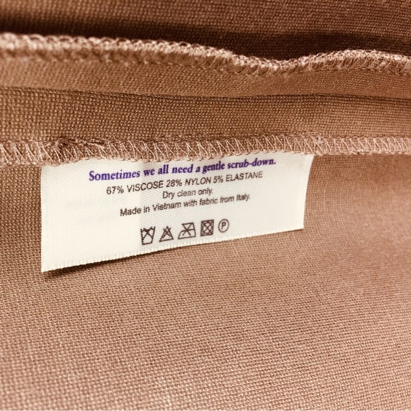 MM. LAFLEUR Greenpoint Pensil Skirt With Front Slit In Camel Color Size 4 - Picture 8 of 9